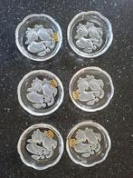 Valt St.Lambert 6 kristallen onderzetters fruitmotief, Enlèvement ou Envoi