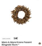 Mars & More krans - 15cm Fazant ringnek NIEUW, Ophalen of Verzenden