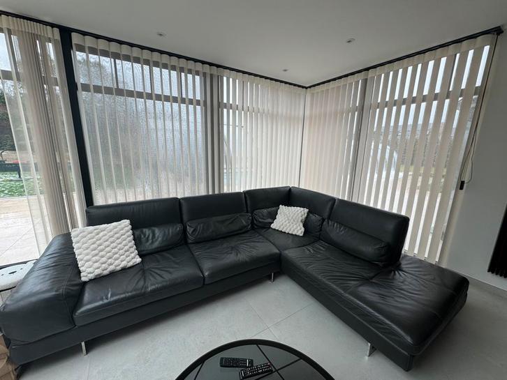 Canapé 100% cuir à vendre Max Divani, Huis en Inrichting, Zetels | Complete zithoeken, Zo goed als nieuw, Leer, Ophalen