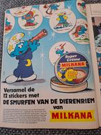Robbedoes magazine 1980 reclame stickers dierenriem Smurfen, Verzamelen, Ophalen of Verzenden, Zo goed als nieuw, Overige typen