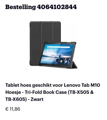 Tablet-hoes (cover) + gratis stylo