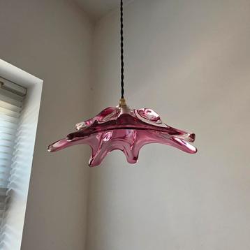 Lampe suspendue vintage en verre de Murano, Enlèvement ou Envoi