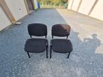 Set van zwarte stoelen, Huis en Inrichting, Ophalen, Zo goed als nieuw, Twee