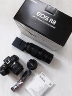 CANON EOS R8, RF 24-50mm f4.5-6.3,Canon Ef 50mm, EF 70-300IS, Ophalen of Verzenden, Zo goed als nieuw, Compact, Canon