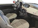 Fiat 500 Boretti 1.2i 69pk GPS | Carplay | PDC | Pano, Auto's, USB, Wit, Grijs, 122 g/km