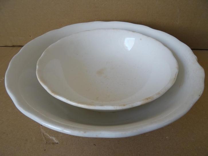 Antieke schaal kom Société Céramique Maestricht schalen set, Antiek en Kunst, Antiek | Schalen, Verzenden