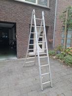 Ladder 2 x 9 treden, Doe-het-zelf en Bouw, Ladders en Trappen, Ophalen, Gebruikt, Ladder
