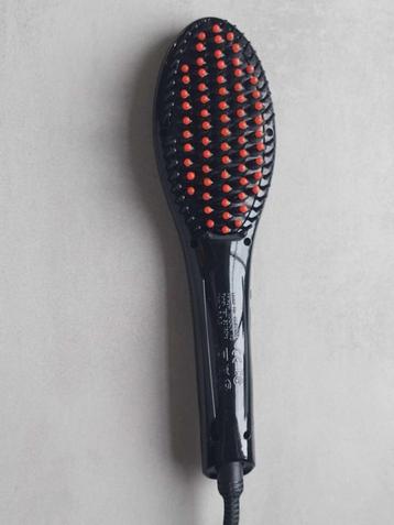 Brosse à cheveux chauffante lissante, quasi neuve