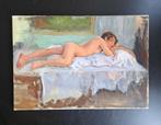 Femme nue peinture huile, Enlèvement