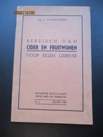 Brochure Bereiden Cider....Rantsoenering. Leuven 1942, Ophalen of Verzenden