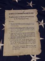 Tract originale Bastogne WW2., Collections, Objets militaires | Seconde Guerre mondiale, Enlèvement ou Envoi