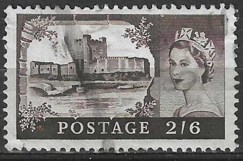 Groot-Brittannie 1955 - Yvert 283 - Kasteel Carrickferg  (ST, Timbres & Monnaies, Timbres | Europe | Royaume-Uni, Affranchi, Envoi