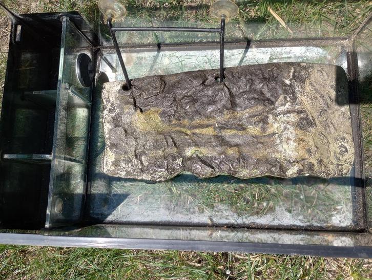 AQUARIUM TERRARIUM TORTUE FILTRE BIOLOGIQUE INTEGRE 50X30X19, Dieren en Toebehoren, Reptielen en Amfibieën | Toebehoren, Gebruikt
