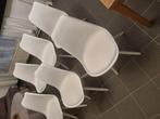 Witte stoelen, Huis en Inrichting, Ophalen, Gebruikt