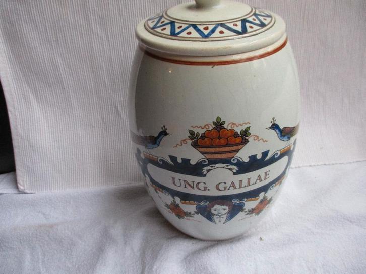 Oude apotheekpot, in Delft, genummerd, Antiek en Kunst, Antiek | Porselein, Ophalen of Verzenden
