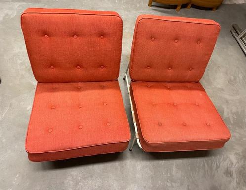 Vintage zetels, Huis en Inrichting, Zetels | Zetels, Gebruikt, Rechte bank, Eenpersoons, Minder dan 150 cm, Minder dan 75 cm, Metaal