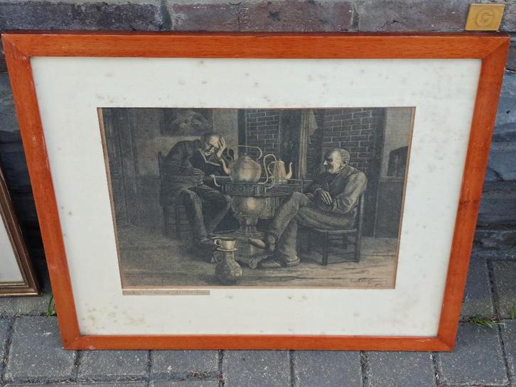 2 eau forte signe Charles Bernier, Antiquités & Art, Art | Eaux-fortes & Gravures, Enlèvement ou Envoi