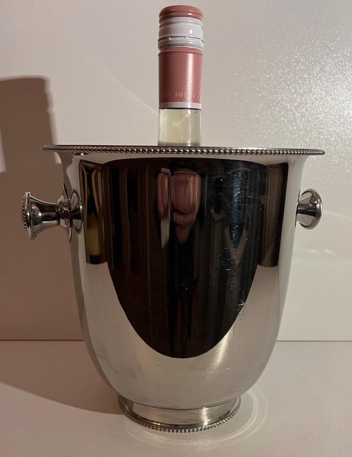 SCEAU a CHAMP & VINS BL. METAL ARGENTE, Collections, Vins, Utilisé, Champagne, France, Enlèvement