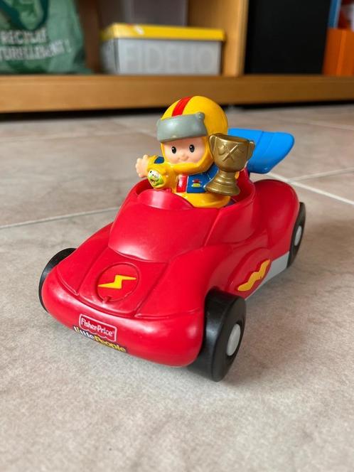 Fischer Price Little people mijn eerste raceauto, Kinderen en Baby's, Speelgoed | Fisher-Price, Zo goed als nieuw, Auto of Voertuig