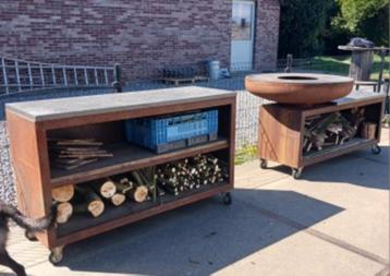 cortenstaal buitenkeuken, Tuin en Terras, Ophalen