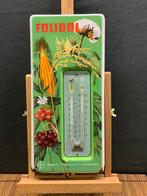 Emaille thermometer BAYER Folidol jaren40, Verzamelen, Merken en Reclamevoorwerpen, Ophalen, Gebruikt, Reclamebord