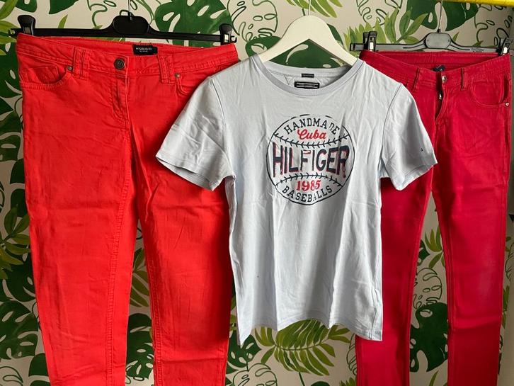 broek McGregor - T-shirt Tommy Hilfiger - GRATIS broek - 152, Enfants & Bébés, Vêtements enfant | Taille 152, Comme neuf, Fille