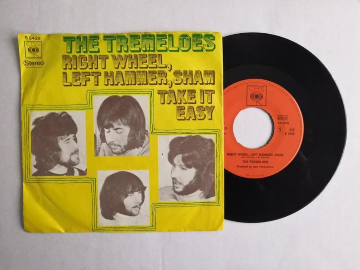 THE TREMELOES - Right wheel, left hammer, sham (single), CD & DVD, Vinyles Singles, Utilisé, Single, Pop, 7 pouces, Enlèvement ou Envoi