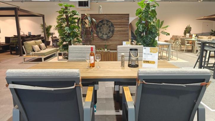 Mixx Tuintafel 220x92,5, Tuin en Terras, Tuintafels, Nieuw, Rechthoekig, Aluminium, Ophalen