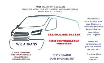 WBA Transport à la carte beschikbaar voor biedingen