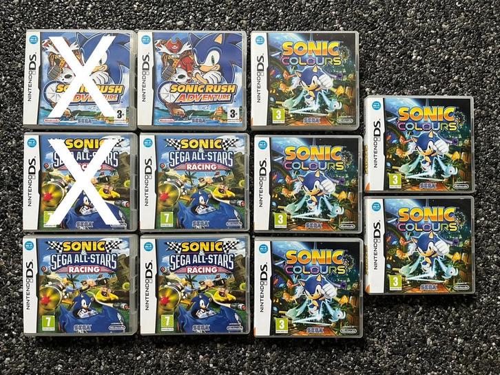 Sonic Games voor de Nintendo DS 2ds en 3ds, Games en Spelcomputers, Games | Nintendo DS, Zo goed als nieuw, Ophalen of Verzenden