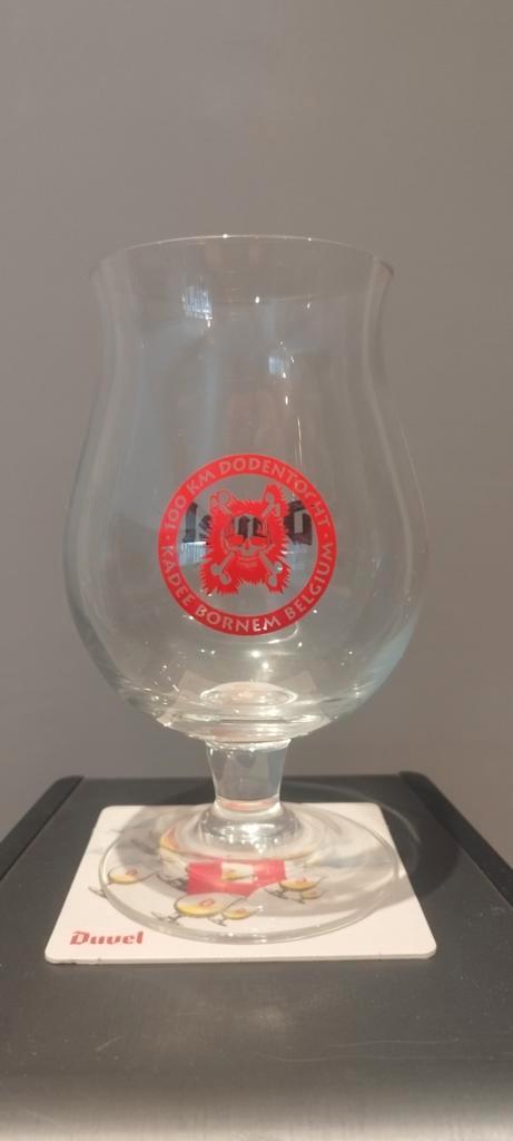 Duvel glas Dodentocht 1999, Verzamelen, Glas en Drinkglazen, Zo goed als nieuw, Bierglas, Ophalen of Verzenden