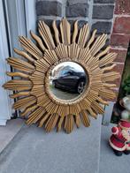 Zonnespiegel 49 cm bol glas16cm. Jaren ´60, Huis en Inrichting, Woonaccessoires | Spiegels, Minder dan 50 cm, Gebruikt, Rond, Ophalen of Verzenden