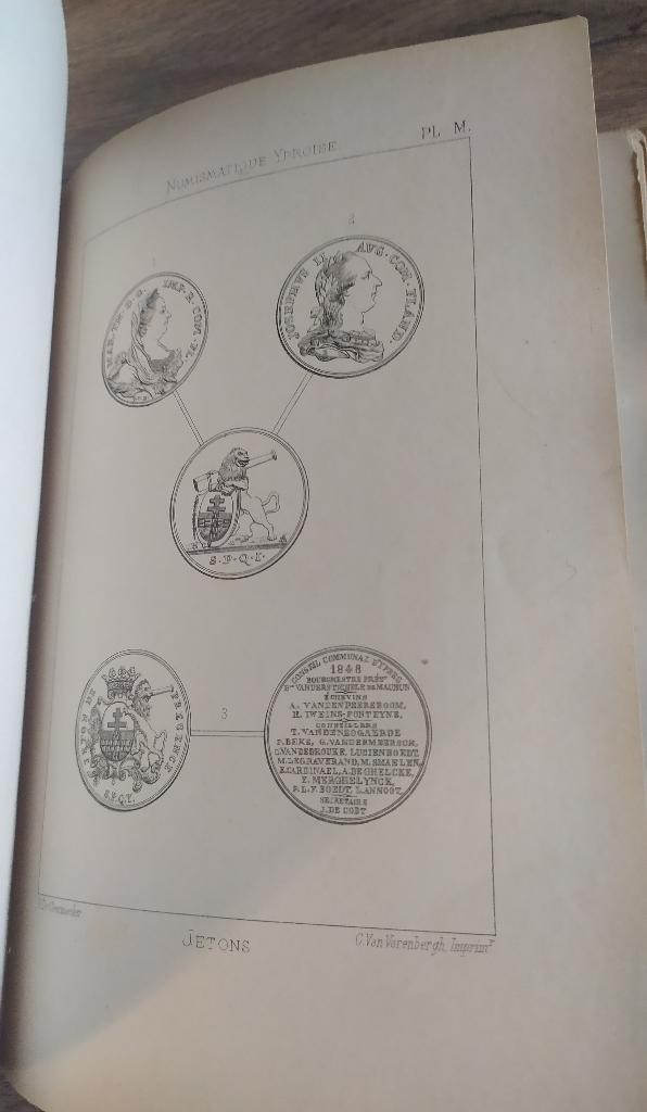 Essai de Numismatique Yproise (1877), Postzegels en Munten, Munten | België, Ophalen of Verzenden