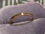 Rose Gouden Ring 14k met 29 Zwarte Diamantjes, Femme ou Homme, Or, Comme neuf, Or