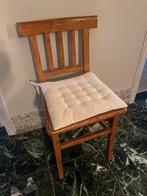 Massief houten stoel met kussen, Antiek en Kunst, Ophalen