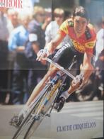 wielerposter  team hitachi claude criquielion, Verzenden, Zo goed als nieuw