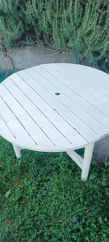 Table de jardin pliante, Jardin & Terrasse, Enlèvement, Utilisé, Ovale, Plastique