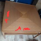 Table de salon bois chêne, Maison & Meubles, Tables | Tables de salon, Enlèvement, Comme neuf, Carré, Chêne