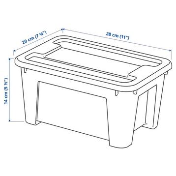 opbergdozen Ikea Samla Bakjes 5L + 11L beschikbaar voor biedingen