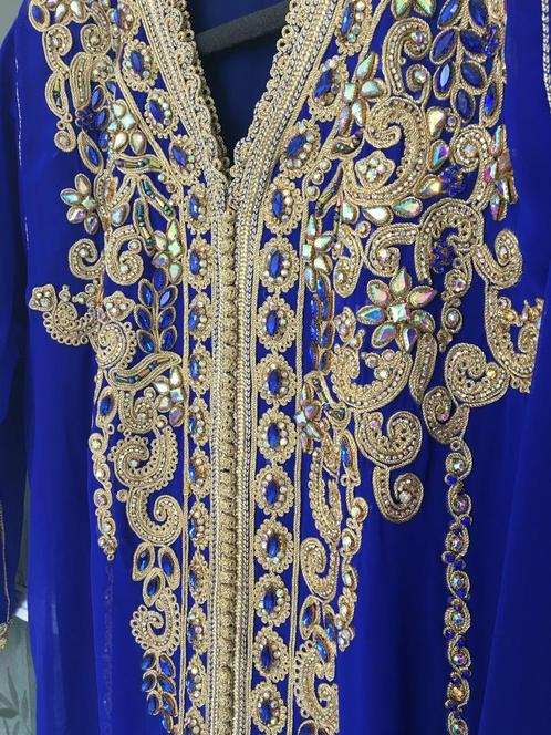 Nieuwe Takchita kaftan lebsa, Kleding | Dames, Gelegenheidskleding, Nieuw, Maat 38/40 (M), Blauw, Ophalen of Verzenden