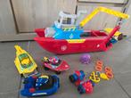 Paw patrol sea patroller met extra voertuigen, Kinderen en Baby's, Speelgoed | Actiefiguren, Ophalen, Gebruikt