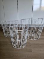 3 ijzeren manden, Huis en Inrichting, Woonaccessoires | Schalen en Manden, Ophalen, Zo goed als nieuw