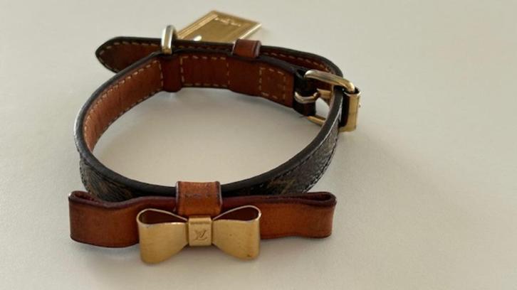 Louis-Vuitton kleine hondenhalsband, Dieren en Toebehoren, Honden-accessoires, Gebruikt, Ophalen of Verzenden
