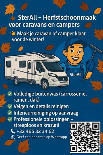 SterAll - Herfstschoonmaak voor caravans en campers beschikbaar voor biedingen