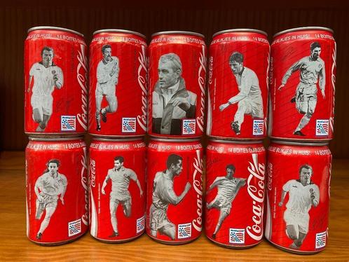 Cola blikjes Rode Duivels WK USA 94, Collections, Boîte en métal, Utilisé, Boisson fraîche, Enlèvement ou Envoi