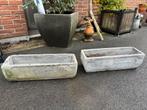 Oude stenen bloembakken, Tuin en Terras, Bloembakken en Plantenbakken, Ophalen, Gebruikt