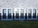 ⚠️ 3 Chassis PVC., Kunststof, Gebruikt, Raamkozijn, Inclusief glas