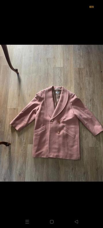 Mayerline, prachtige roze jas cashmere/wol 44 beschikbaar voor biedingen