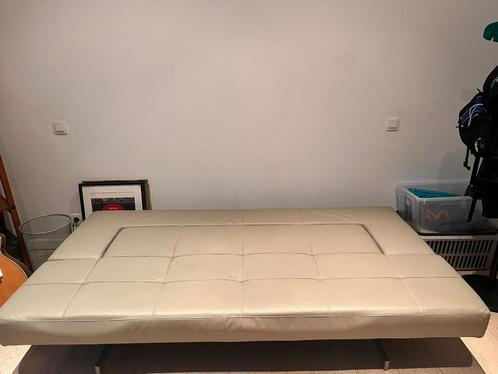 Zetelbed leder zeer goede staat, Huis en Inrichting, Slaapkamer | Slaapbanken, Zo goed als nieuw, Ophalen