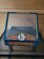 Ancienne boîte à biscuit Victoria, métal et verre, Comme neuf, Enlèvement ou Envoi